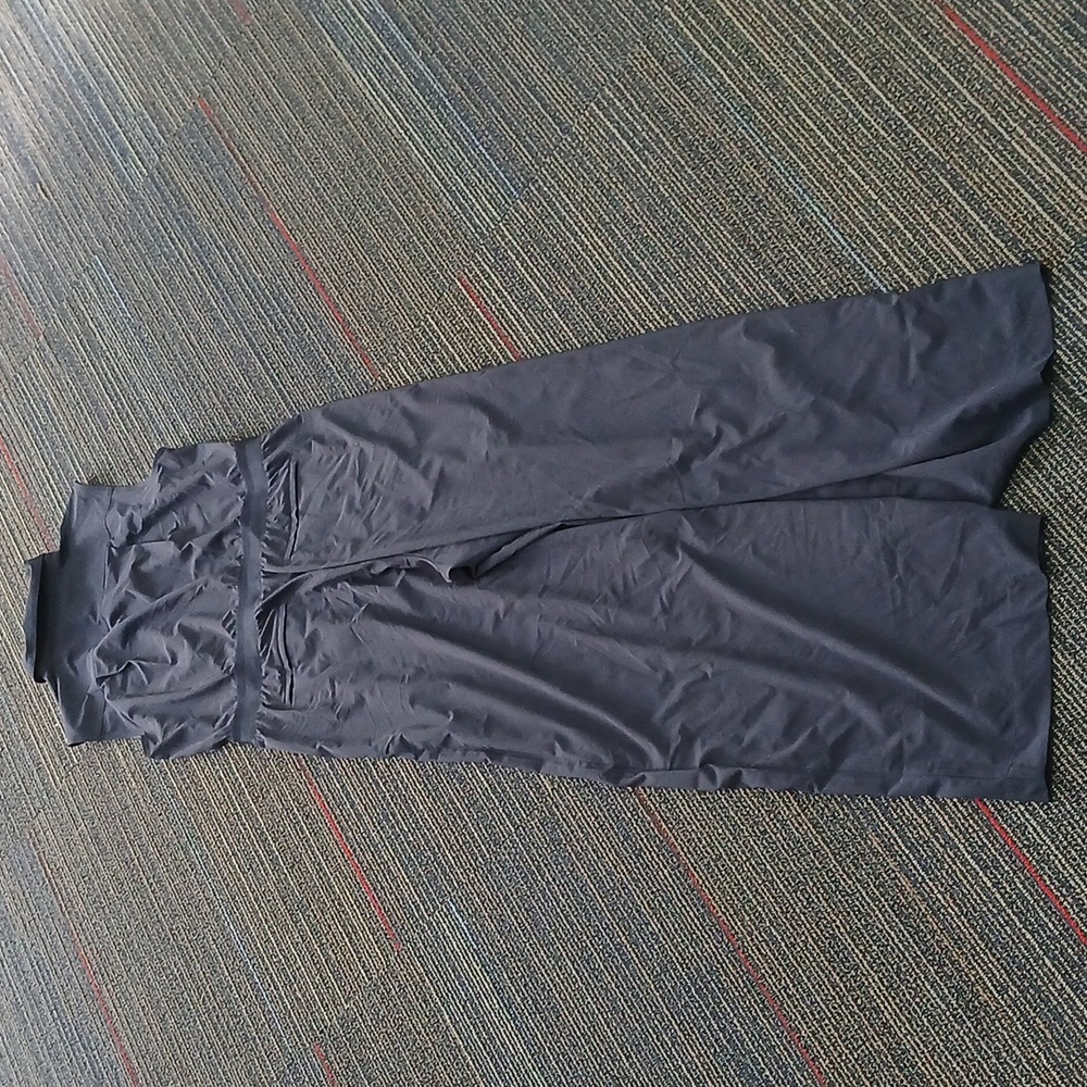 New Athleta Brooklyn Heights Wide Leg Jumpsuit Size 14 Tall Navy - Picture 8 of 8